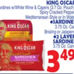 Bravo Supermarkets KING OSCAR Sardines offer
