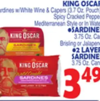 Bravo Supermarkets KING OSCAR Sardines offer