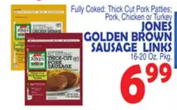 Bravo Supermarkets JONES GOLDEN BROWN SAUSAGE LINKS offer