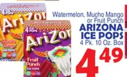 Bravo Supermarkets ARIZONA ICE POPS offer