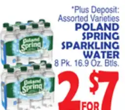 Bravo Supermarkets POLAND SPRING SPARKLING WATER offer