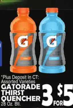 Bravo Supermarkets GATORADE THIRST QUENCHER offer
