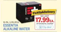 Kings Food Markets ESSENTIA ALKALINE WATER offer