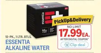 Kings Food Markets ESSENTIA ALKALINE WATER offer