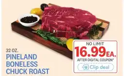 Kings Food Markets PINELAND BONELESS CHUCK ROAST offer