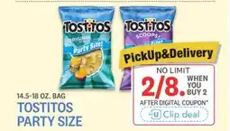Kings Food Markets TOSTITOS PARTY SIZE offer