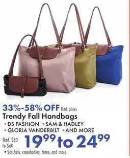 Boscov's Trendy Fall Handbags offer
