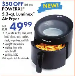 Boscov's POWERXL 5.3-qt. Luminex Air Fryer offer