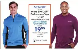Boscov's Mens SPYDER Performance Tops offer
