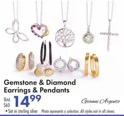 Boscov's Gemstone & Diamond Earrings & Pendants offer
