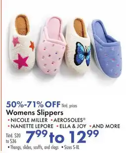 Boscov's Womens Slippers offer