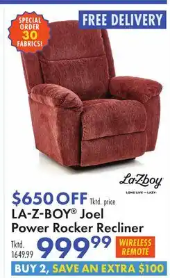 Boscov's LA-Z-BOY Joel Power Rocker Recliner offer