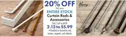 Boscov's Curtain Rods & Accessories offer