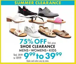 Boscov's SHOE CLEARANCE offer