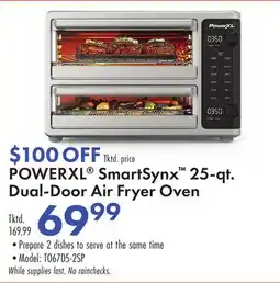 Boscov's POWERXL SmartSynx 25-qt. Dual-Door Air Fryer Oven offer