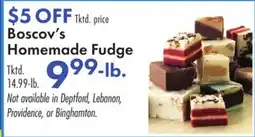 Boscov's Boscov's Homemade Fudge offer