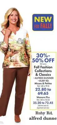 Boscov's Fall Fashion Collections & Classics offer