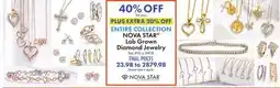 Boscov's NOVA STAR Lab Grown Diamond Jewelry offer