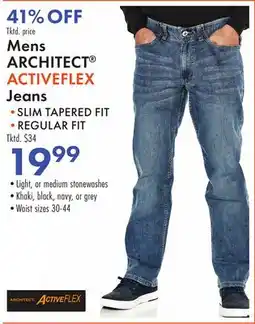 Boscov's Mens ARCHITECT ACTIVEFLEX Jeans offer