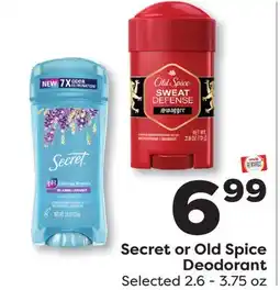 Weis Markets Secret or Old Spice Deodorant offer