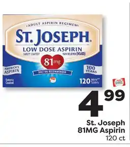 Weis Markets St. Joseph 81MG Aspirin offer