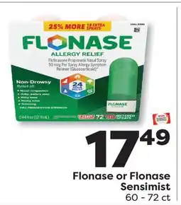 Weis Markets Flonase or Flonase Sensimist offer