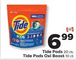 Weis Markets Tide Pods 20 ct Tide Pods Oxi Boost 10 ct offer