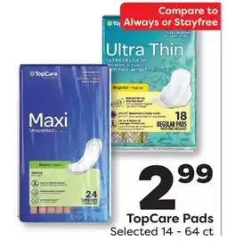 Weis Markets TopCare Pads offer