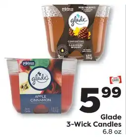 Weis Markets Glade 3-Wick Candles offer
