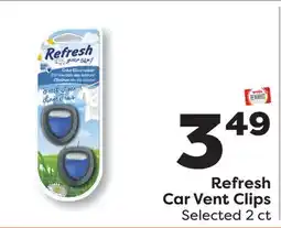 Weis Markets Refresh Car Vent Clips offer