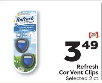 Weis Markets Refresh Car Vent Clips offer