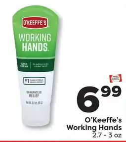 Weis Markets O'Keeffe's Working Hands offer