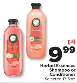 Weis Markets Herbal Essences Shampoo or Conditioner offer