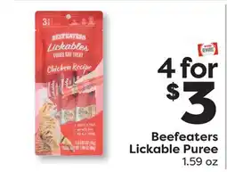 Weis Markets Beefeaters Lickable Puree offer