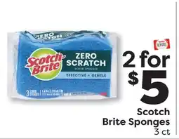 Weis Markets Scotch Brite Sponges offer