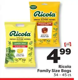 Weis Markets Ricola Family Size Bags offer