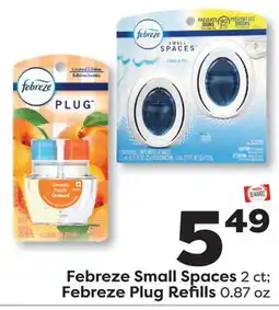 Weis Markets Febreze Small Spaces 2 ct Febreze Plug Refills 0.87 oz offer