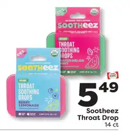Weis Markets Sootheez Throat Drop offer