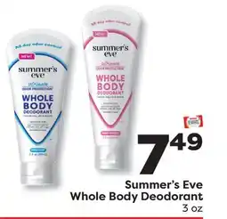 Weis Markets Summer's Eve Whole Body Deodorant offer