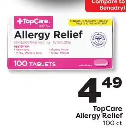 Weis Markets TopCare Allergy Relief offer