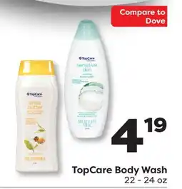 Weis Markets TopCare Body Wash offer