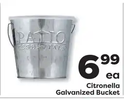 Weis Markets Citronella Galvanized Bucket offer
