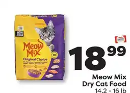 Weis Markets Meow Mix Dry Cat Food offer