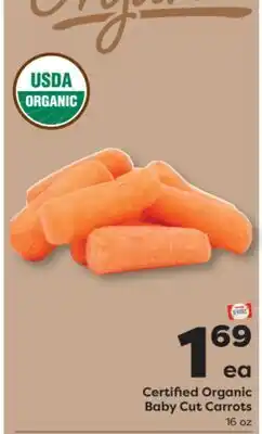 Weis Markets Certified Organic Baby Cut Carrots offer