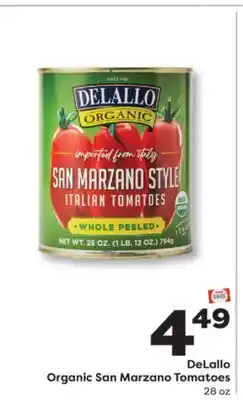Weis Markets DeLallo Organic San Marzano Tomatoes offer