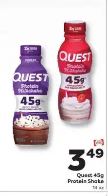 Weis Markets Quest 45g Protein Shake offer