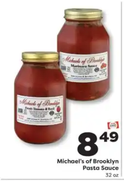 Weis Markets Michael's of Brooklyn Pasta Sauce offer
