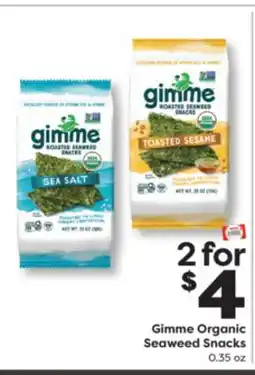 Weis Markets Gimme Organic Seaweed Snacks offer