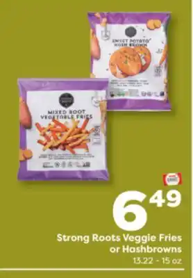 Weis Markets Strong Roots Veggie Fries or Hashbrowns offer