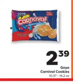 Weis Markets Goya Carnival Cookies offer